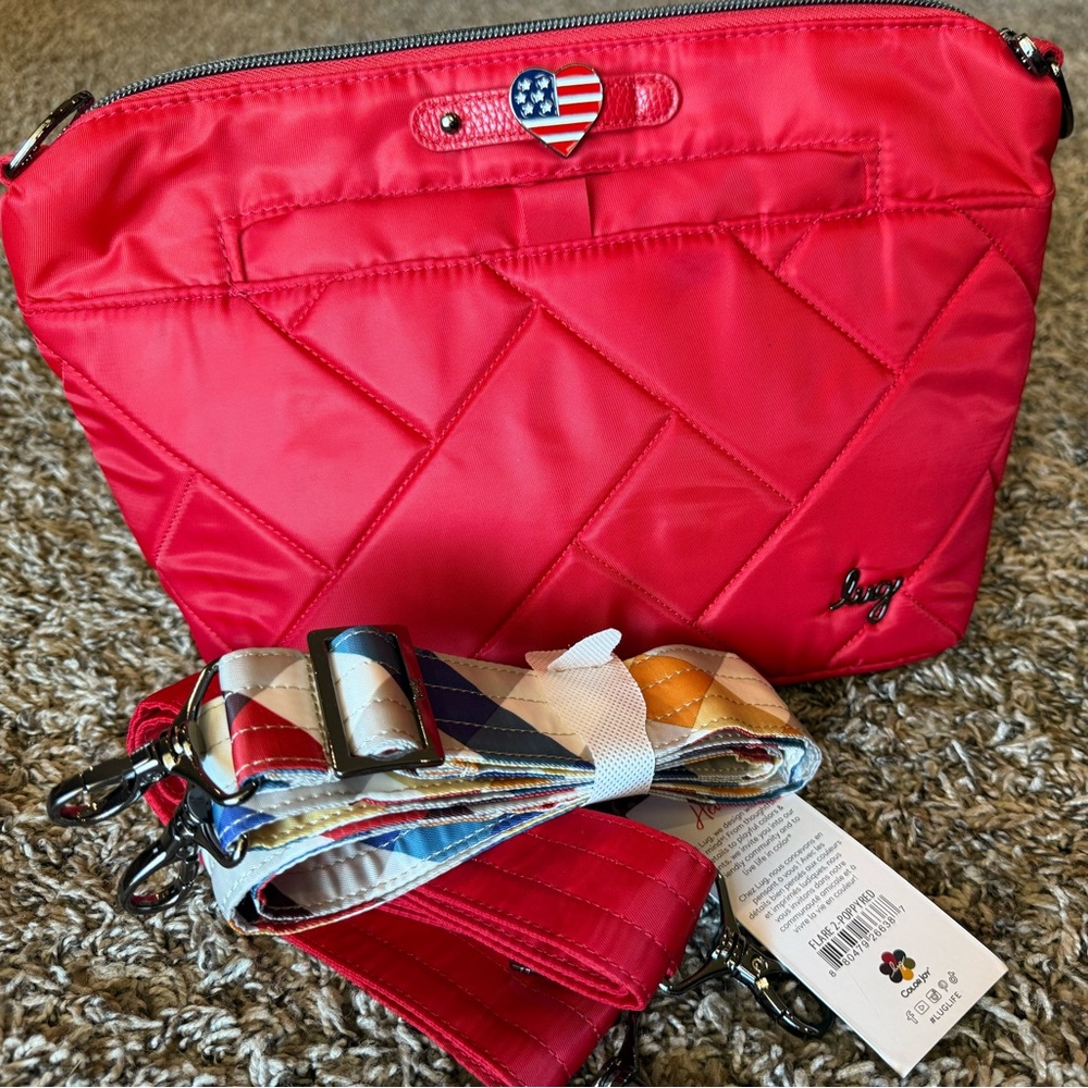 Lug Flare 2 Poppy Red with Charm